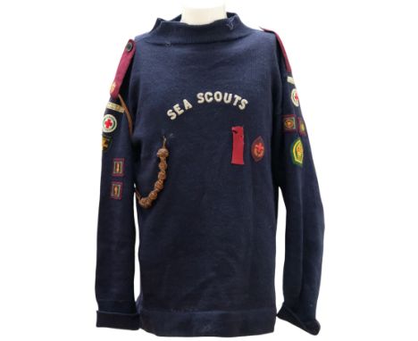 [ Boy Scouts / Cubs / Girl Guides / Brownies ] A pre 1967 Boy Scout Association Senior Scout / Sea Scout uniform jumper with 