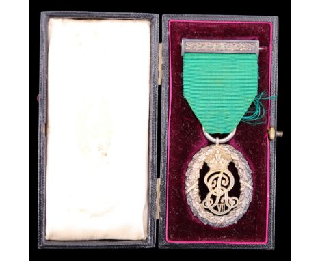 A cased silver and silver-gilt Territorial Decoration, London, R &amp; S Garrard &amp; Co, 1908