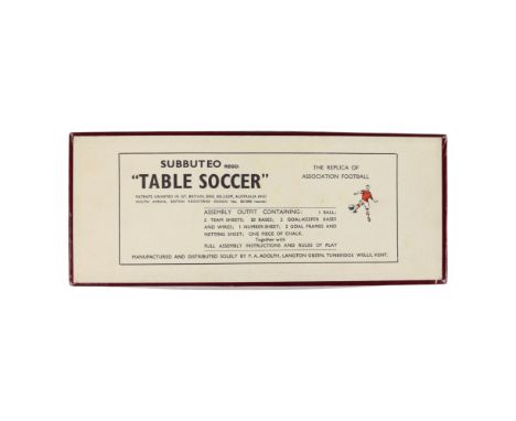 A boxed 1950s Subbuteo "Table Soccer" set 