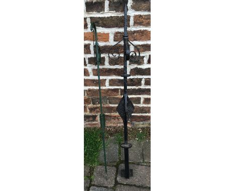 Poacher alarm &amp; a wrought iron finial