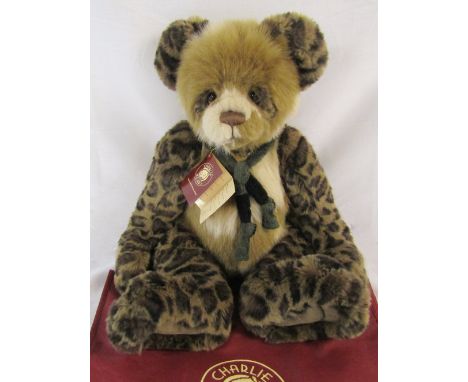 Modern jointed teddy bear by Charlie Bears 'Chit chat' designed by Isabelle Lee L 60 cm