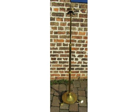 Art Nouveau brass standard lamp