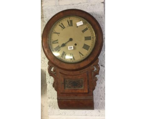 FLAME VENEERED WALL CLOCK