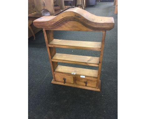 PINE SPICE RACK WITH DRAWERS
