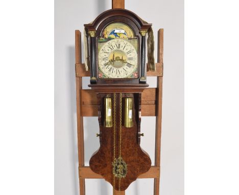 Klein model Friese staartklok zonder poppen 20e eeuw. - Small model Frisian tail clock without dolls 20th century