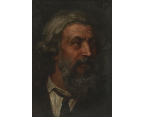 Nineteenth-century British School, portrait of a gentleman with a beard. Oil on canvas. Framed. Image size 42 x 29.5cm. 