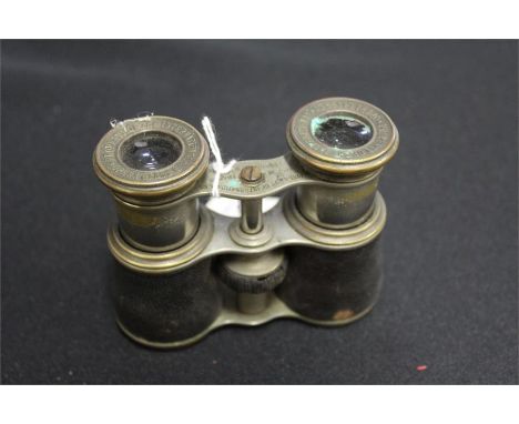 Vintage opera glasses, marked Property of the International Opera Glass Company, Made in France