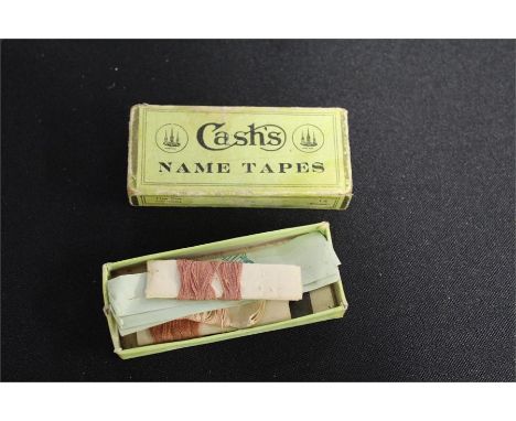 Vintage box containing needles ,pins and cotton