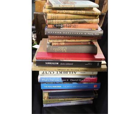 Reference books, to include Surrealism, Durer, Aelbert Cuyp, David Hockney, Van Gogh, Swedish Room, etc, (qty)