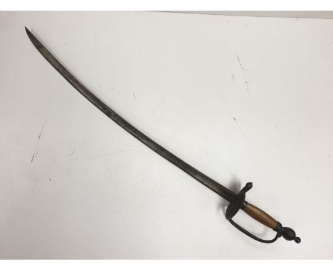 A decorative vintage cavalry sabre- no scabbard, 80cm long approx 