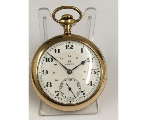 Vintage omega pocket watch Canadian case ( working ) but no guarantees 