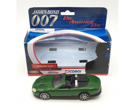 Vintage Corgi boxed James Bond car. Jaguar XKR convertible from 'Die another Day'. Collectible 007 model in original box. 