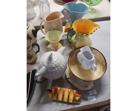 A selection of vintage ceramics including Carltonware, Arthur Wood, Falcon ware, shipping unavailable