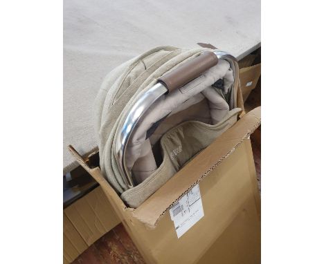 A boxed Mama's and Papa's carry cot (unchecked), shipping unavailable