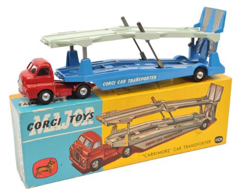 Corgi Major Toys ‘Carrimore’ Car Transporter (1101). An example with with a Bedford ‘S’ Type (Big Bedford) tractor unit in re