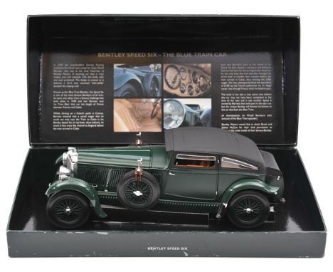 A fine Paul’s Model Art/Minichamps 1:18 scale Bentley Speed Six – The Blue Train Car A detailed model of the famous 1930 car,