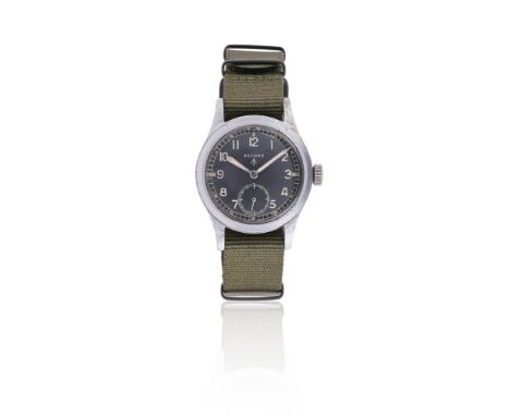 RECORD, 'THE DIRTY DOZEN'A STAINLESS STEEL MILITARY WRIST WATCH, NO. l32394 550241, CIRCA 1945Movement: Cal. 022K, manual win