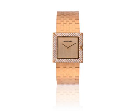 BOUCHERON, REF. 27557A GOLD COLOURED AND DIAMOND BRACELET WATCH, NO. B1 1203255Movement: Cal. ETA 979 002, quartz, 7 jewelsCa