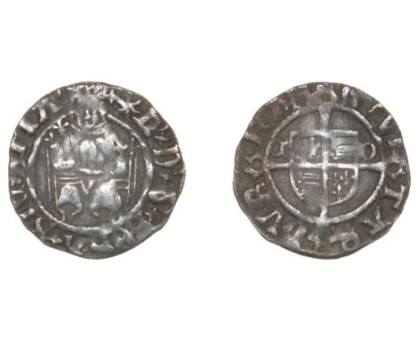 Henry VIII (1509-1547), Second coinage, Penny, Durham, Bp Tunstall, mm. star on obv., cd by shield, 0.65g/5h (Whitton (ix); N