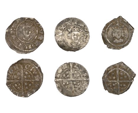 Edward II, Farthings (2), both class 10-11, London, 0.34g/2h, 0.27g/12h (N 1070/1; S 1450); together with a Henry VIII Second