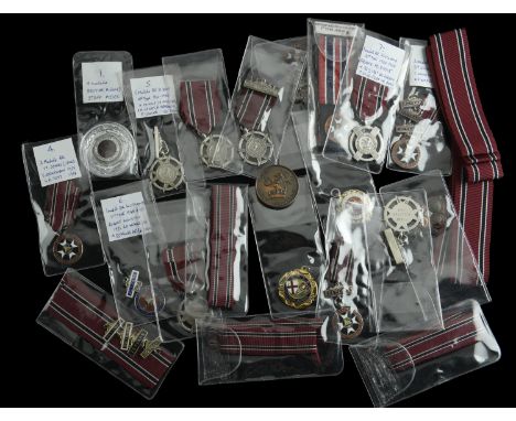British Railways First Aid Efficiency, silver award badges (10), type 1 (Harold J. Wilding, 1948, W 134), type 2 (2: Charles 