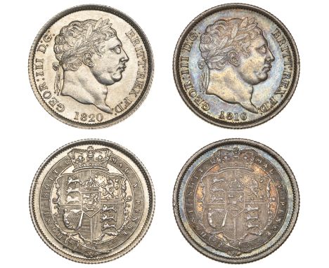 George III, Shillings (2), 1816, 1820 (S 3790) [2]. First nearly extremely fine, second better £80-£100