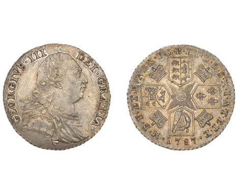 George III (1760-1820), Pre-1816 issues, Shilling, 1787, no hearts (ESC 2125; S 3743). A few light die striations in obverse 