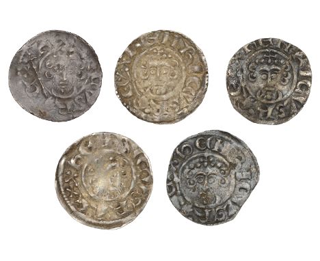 John, Pennies (5), class Vb (2), London, adam · on · lvnd, 0.99g/7h, London, willelm · l on. lv, 1.33g/4h, class Vc (2), Cant