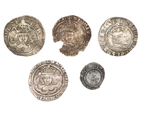 Henry VII, Facing Bust issue, Halfgroats (3), Canterbury, King and Archbishop jointly, class IIIc (2), both mm. tun, 1.44g/12