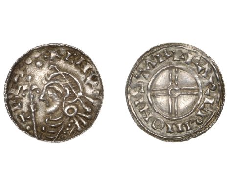 Cnut (1016-1035), Penny, Short Cross type, Stamford, Fargrimr, fargrim on stam, 1.03g/12h (BEH 3256; N 790; S 1159). Good ver