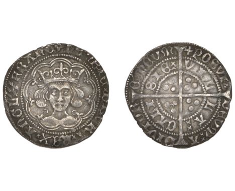 Henry VI (First reign, 1422-1461), Annulet-Trefoil sub-issue, Groat, Calais, mm. crosses II/V, trefoil to left of crown, annu