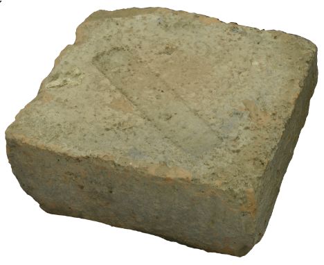 Roman, 1st-3rd cent., a Legionary Clay Brick with rectangular stamp legi ital (in intaglio). 18.5cm by 19cm by 6.5cm. Intact,