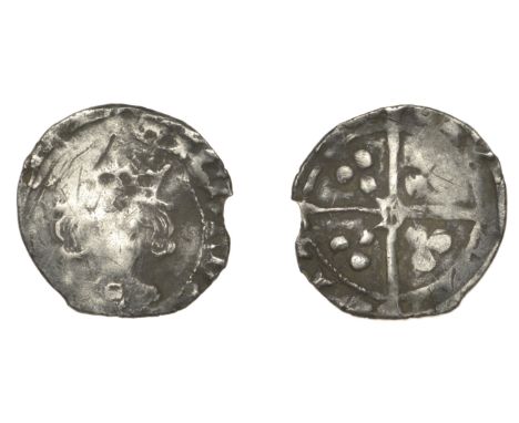 Richard III (1483-1485), Penny, Durham, Bp Sherwood, s on breast, reversed d in centre of rev., reads ricard, 0.60g/12h (Alle