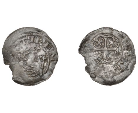 Stephen (1135-1154), Penny, Cross Moline type [BMC I], uncertain mint and moneyer, reads : sae, 0.99g/1h (N 873; S 1278). Fin