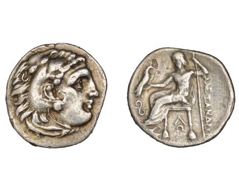 Greek Coinages, KINGS OF MACEDON, Alexander the Great, posthumous Drachm, Lampsakos, c. 323-317, head of Herakles right weari