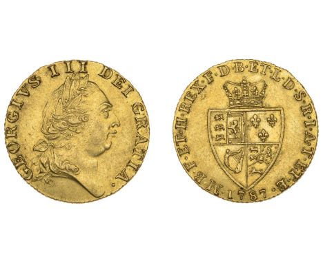 George III (1760-1820), Pre-1816 issues, Guinea, 1787, fifth bust (EGC 711; S 3729). Better than very fine, but some light su