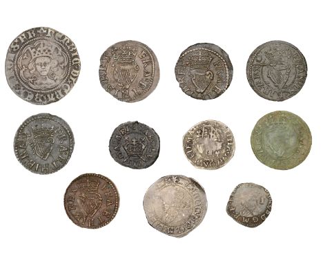 Henry VI, Annulet issue, Halfgroat, Calais (N 1429; S 1840); James I, Farthings (2), Lennox type 3, mm. cross fourchée, Lenno