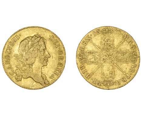 Charles II (1660-1685), Guinea, 1670, third bust (EGC 241; S 3342). Edge smoothed and probably removed from a ring mount, oth