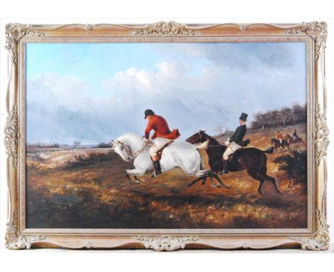 Thomas Smythe (1825-1906) - Extensive hunting scene, oil on canvas (re-lined), signed lower left, 70 x 105cm