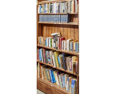 FIVE SHELVES OF BOOKS, MISCELLANEOUS SHELF STOCK TO INCLUDE CHARLES DICKENS LIBRARY, 18&nbsp; VOLS Condition report