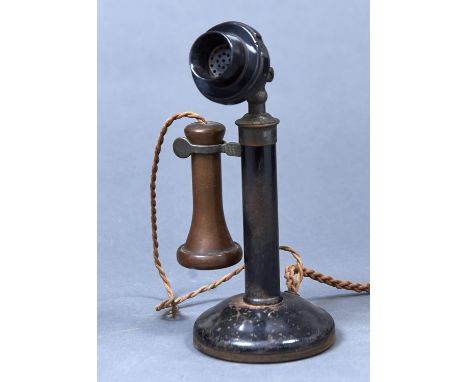 A STANDARD BRITISH CB PEDESTAL OR 'CANDLESTICK' TABLE TELEPHONE, C1930 Condition reportIn original unrestored condition with 