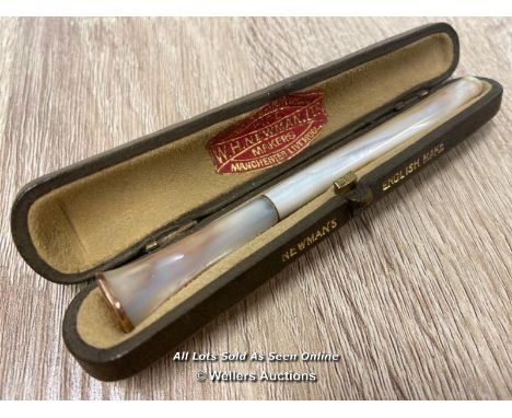 *SUPER QUALITY ANTIQUE CASED MOP CHEROOT CIGARETTE HOLDER BY PIPE 