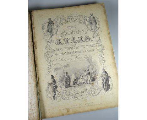 TALLIS'S ILLUSTRATED ATLAS & MODERN HISTORY OF THE WORLD, GEOGRAPHICAL, POLITICAL, COMMERCIAL & STATISTICAL edited by R Montg