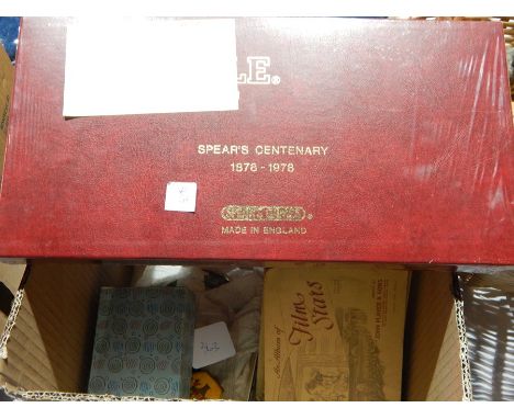 Centenary edition of Scrabble 1878-1978, Spode fine china plate, cigarette cards and other items 