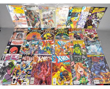 Marvel, DC Comics, Other  - A collection of approximately 25 modern age comics some of which are contained within in clear pl