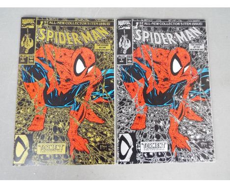 Marvel - Two versions of 'Spider-Man'1st All New Collector's Item Issue Vol1 #1 Aug 1990, one issue being the 'Silver' varian