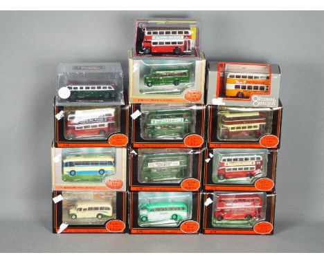 EFE, Corgi  - A grouping of 13 boxed 1:76 scale model buses predominately by EFE including some Code 3 models. Lot includes C