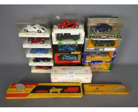 Dinky Toys, Corgi, Solido, Matchbox - An eclectic collection of diecast vehicles. Lot includes Solido #4088 Bugatti Atlantic 