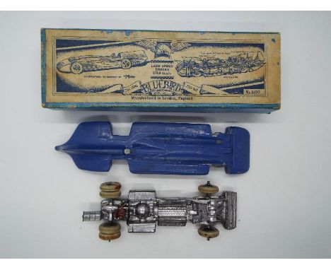 Britains - A boxed Britains #1400 Bluebird Land Speed Car. The model circa 1935 features the lift off body with cast-in drive