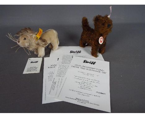Steiff - Two Steiff miniature animals. Lot includes an unboxed Limited Edition Steiff Dog 'Toto - Dorothy's Dog from The Wiza